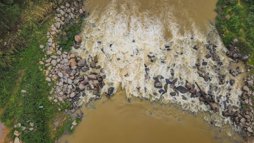 VÍDEO veja a situação do rio Itajaí Mirim em junho na represa do Samae