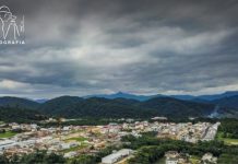 vista área de brusque nesta segunda-feira