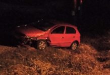 Carro invade pista e colide em veículo na rodovia em Nova Trento