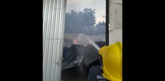 Incêndio atinge galpão industrial em Botuverá e mobiliza Corpo de Bombeiros por nove horas