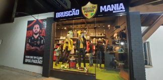 Brusque Bruscão Mania loja oficial camisa produtos torcida inauguração