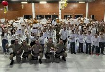 Cerimônia marca formatura de mais de 60 alunos no Proerd em Botuverá