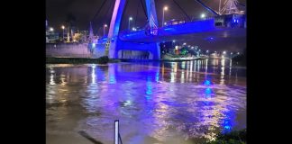 Após fortes chuvas, rio Itajaí-Mirim sai da calha em Brusque