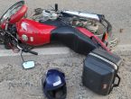 Colisão frontal entre carro e moto deixa homem ferido em Nova Trento