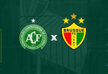 escudos Chapecoense x Brusque tempo real lance a lance minuto a minuto catarinense jogo placar