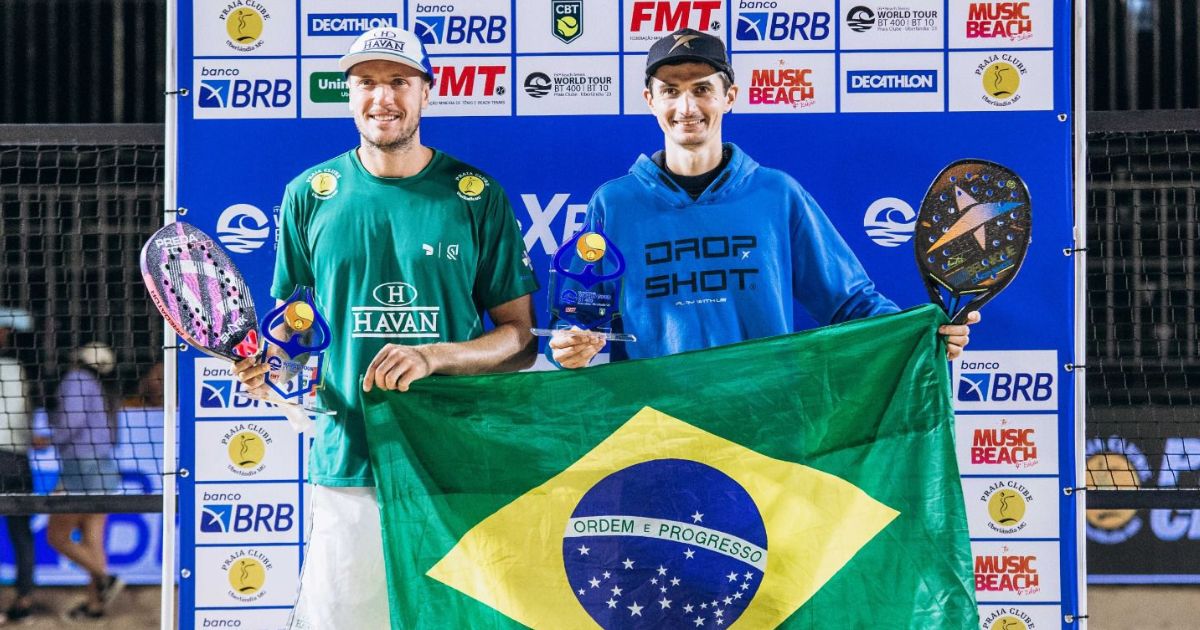 Mundial de Beach Tennis: André Baran e Nikita Burmakin avançam