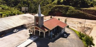 Capela Sagrado Coração de Jesus no bairro Planície Alta em Guabiruba