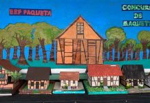 GALERIA - Alunos da escola Paquetá criam maquetes para reproduzir casas enxaimel