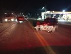 Motociclista fica gravemente ferido após colidir em carro em rodovia em Canelinha