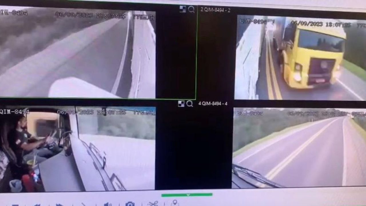 VÍDEO – Caminhoneiro quase provoca acidentes ao dirigir sem descanso na  BR-116, entre PR e SC