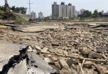 enchente brusque secretaria de obras beira rio defesa civil chuvas