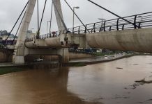 nível do rio Itajaí-Mirim