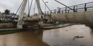 nível do rio Itajaí-Mirim