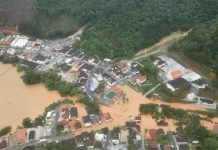 enchente Botuverá rio Itajaí-Mirim situação