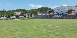 Brusque x Joinville sem público sem torcida Estádio das Nações Balneário Camboriú