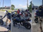 VÍDEO - PRF flagra moto com dispositivo para ocultar placa na BR-101, em Itajaí