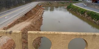 rio Itajaí-Mirim Brusque secretaria de obras margem direita