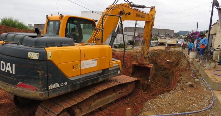 rua alberto heckert brusque obras drenagem