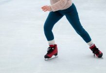 pista de patinação no gelo