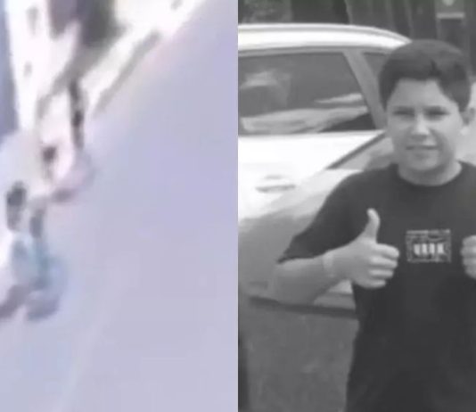 Menino de 11 anos