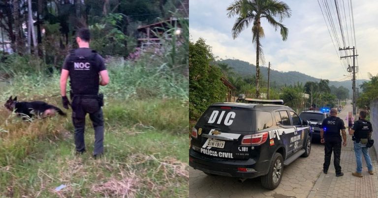 Operação policial em Guabiruba