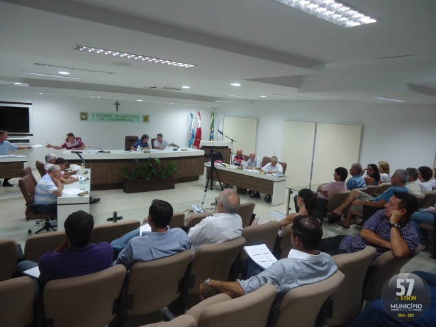 Primeira sessão da Câmara de Guabiruba em 2012