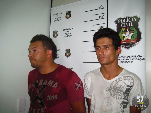 Felipe Adriano da Silva, 24 anos e Maicon Raiser do Prado, também de 24, estão na Delegacia à disposição da Justiça
